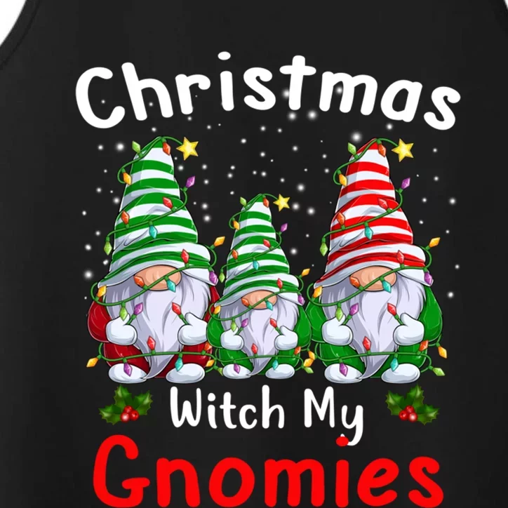 Gnome Family Christmas Funny Christmas With My Gnomies Gift Performance Tank