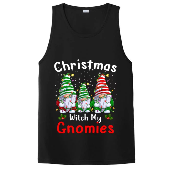 Gnome Family Christmas Funny Christmas With My Gnomies Gift Performance Tank