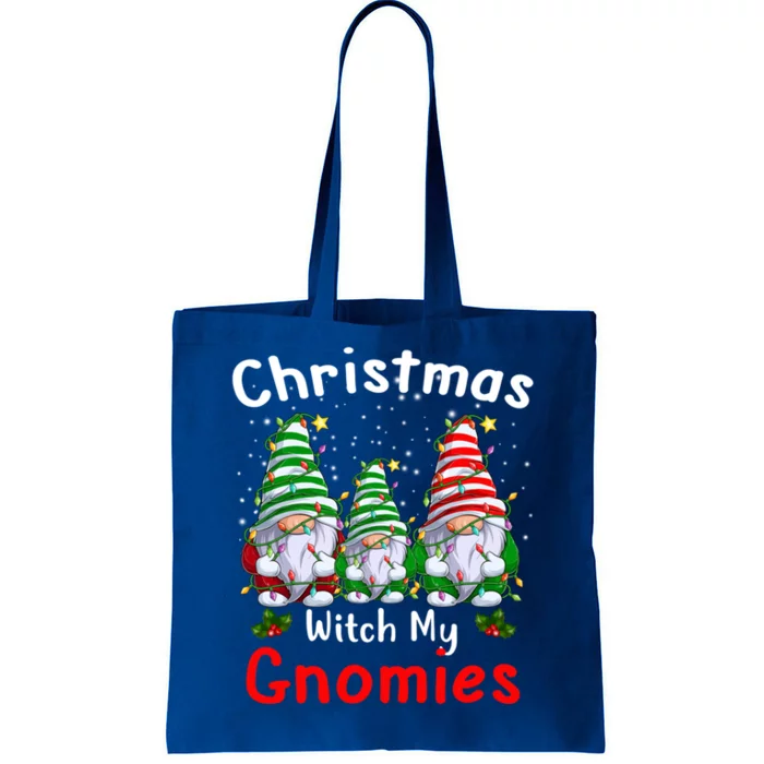 Gnome Family Christmas Funny Christmas With My Gnomies Gift Tote Bag