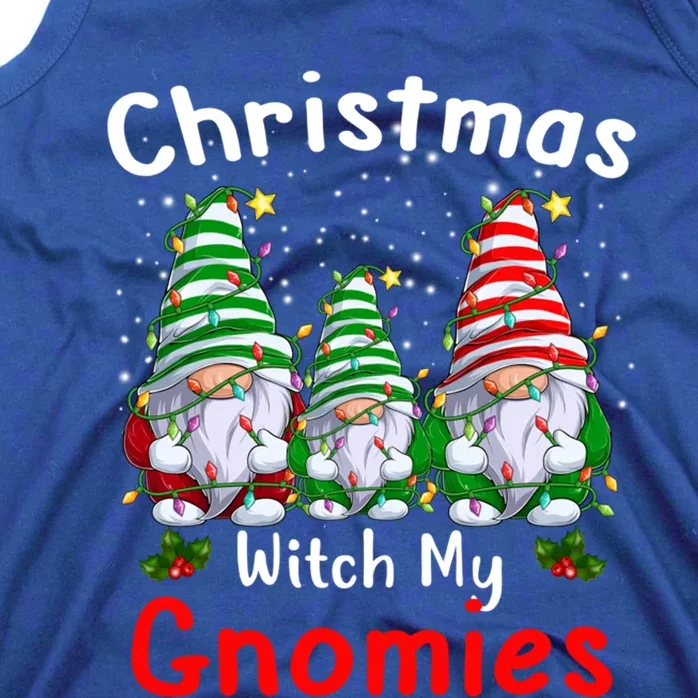 Gnome Family Christmas Funny Christmas With My Gnomies Gift Tank Top