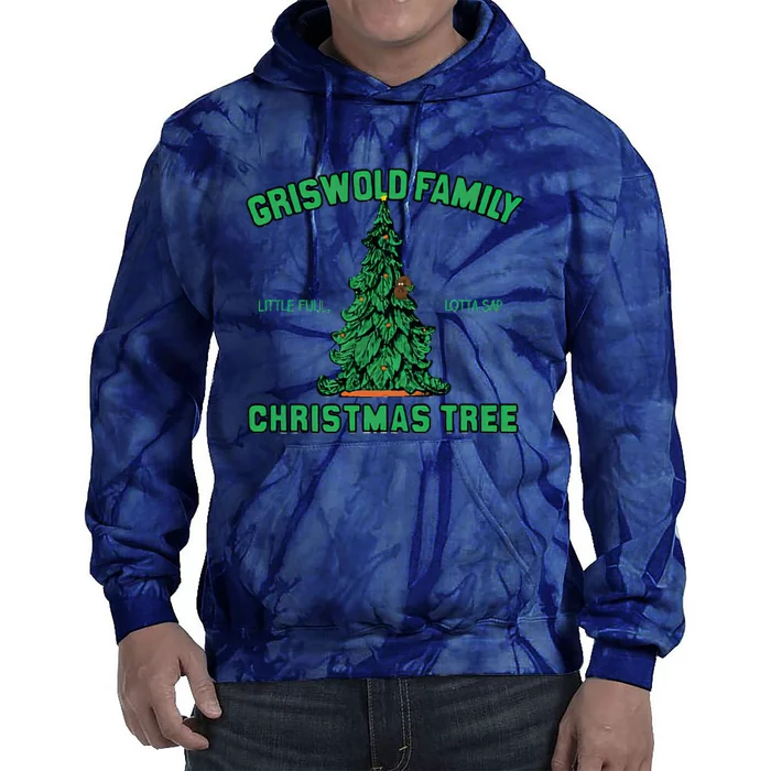 Griswold Family Christmas Tree Tie Dye Hoodie