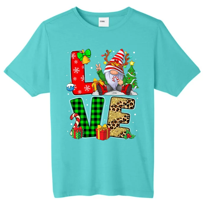 Gnome Family Christmas Cute Gift For Love Gnome Cute Gift ChromaSoft Performance T-Shirt