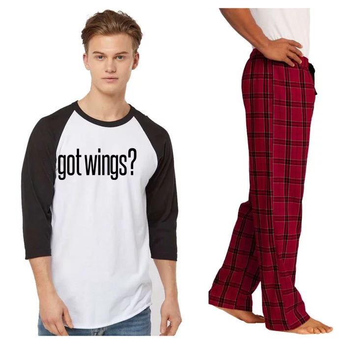 Got Fried Chicken Wings Food Image Lover Fun Saying Design Funny Gift Raglan Sleeve Pajama Set