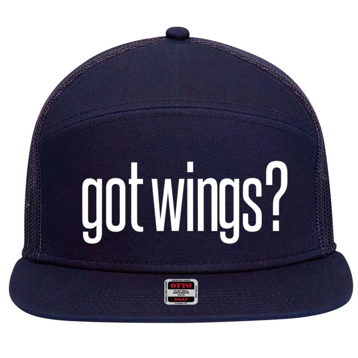 Got Fried Chicken Wings Food Image Lover Fun Saying Design Funny Gift 7 Panel Mesh Trucker Snapback Hat