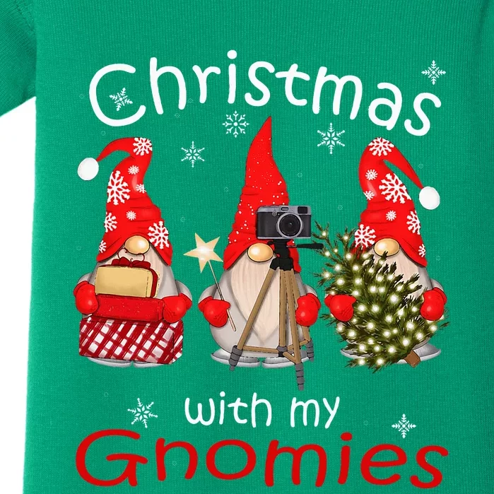 Gnome Family Christmas For Gnomies Xmas Baby Bodysuit