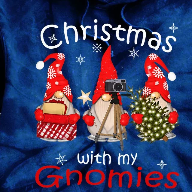 Gnome Family Christmas For Gnomies Xmas Tie Dye Hoodie