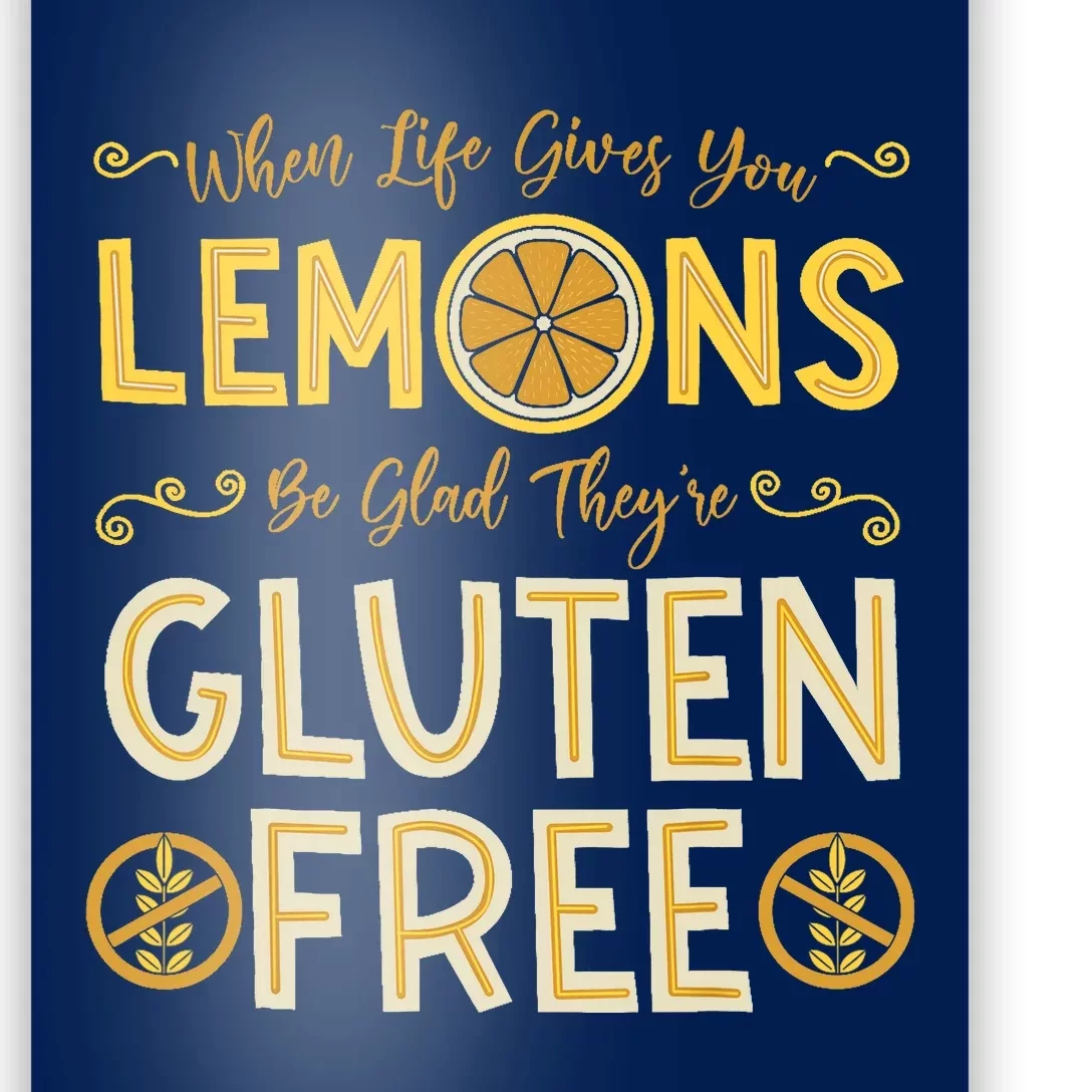 Gluten Free Celiac Disease Nutritional Plan Intolerance Gift Poster