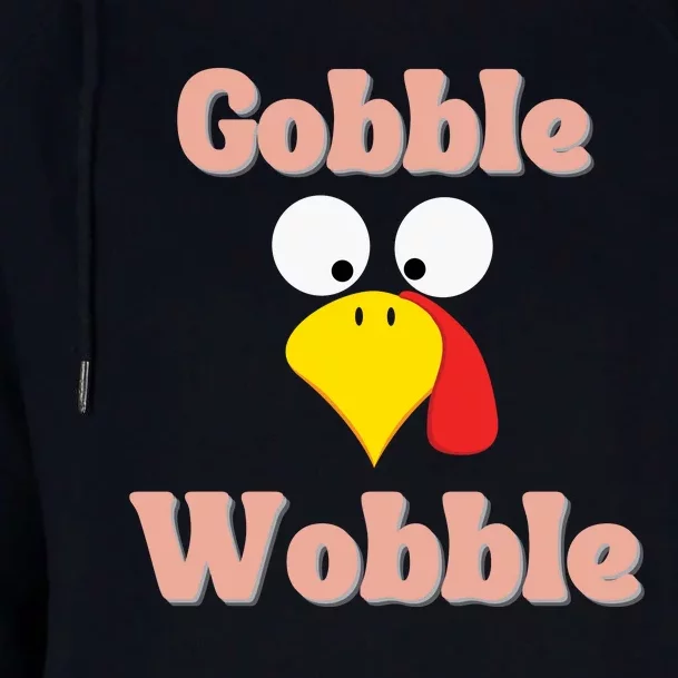 Gobble Funny Cute Turkey Face Cute Turkey Family Thanksgiving Thanksgivings Womens Funnel Neck Pullover Hood