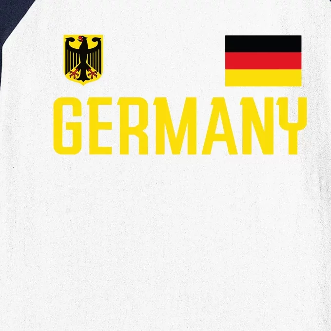 Germany Flag Deutschland Football Soccer Fan Baseball Sleeve Shirt