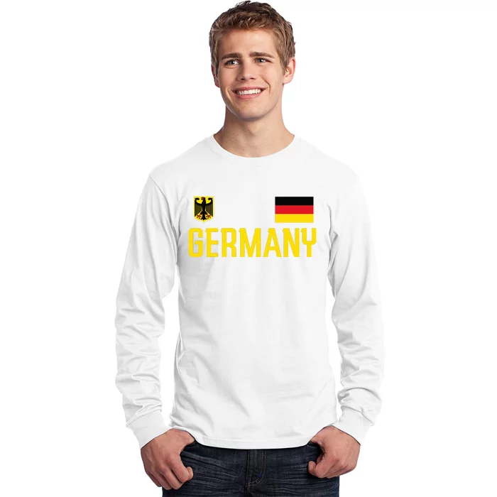 Germany Flag Deutschland Football Soccer Fan Long Sleeve Shirt