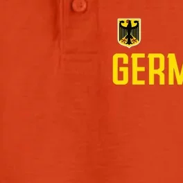 Germany Flag Deutschland Football Soccer Fan Dry Zone Grid Performance Polo