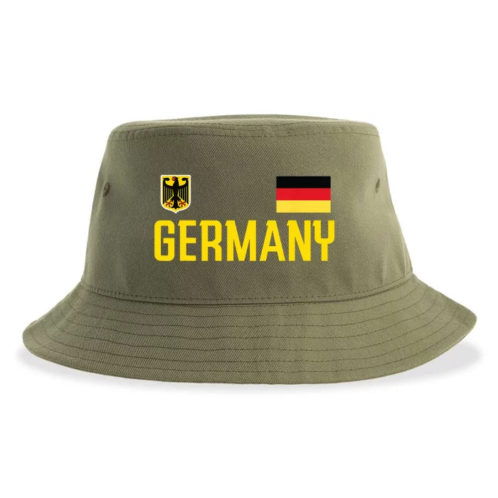 Germany Flag Deutschland Football Soccer Fan Sustainable Bucket Hat