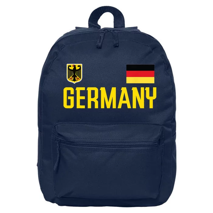 Germany Flag Deutschland Football Soccer Fan 16 in Basic Backpack