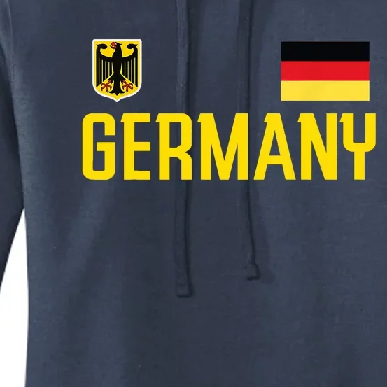 Germany Flag Deutschland Football Soccer Fan Women's Pullover Hoodie