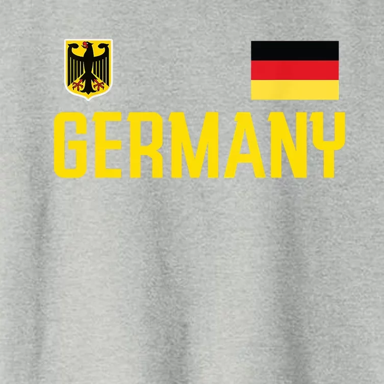 Germany Flag Deutschland Football Soccer Fan Women's Crop Top Tee