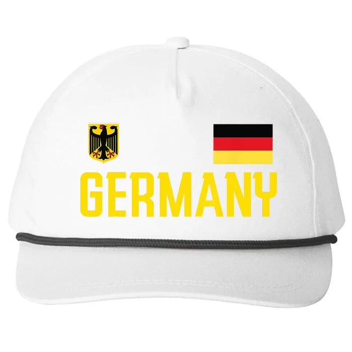 Germany Flag Deutschland Football Soccer Fan Snapback Five-Panel Rope Hat