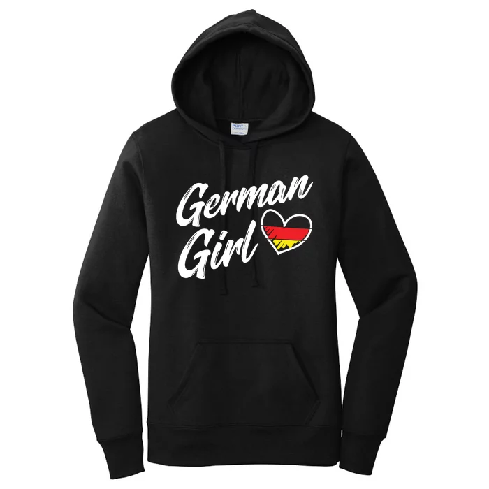 Germany Funny Deutschland Flag German Girl German Roots Women's Pullover Hoodie