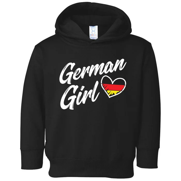 Germany Funny Deutschland Flag German Girl German Roots Toddler Hoodie