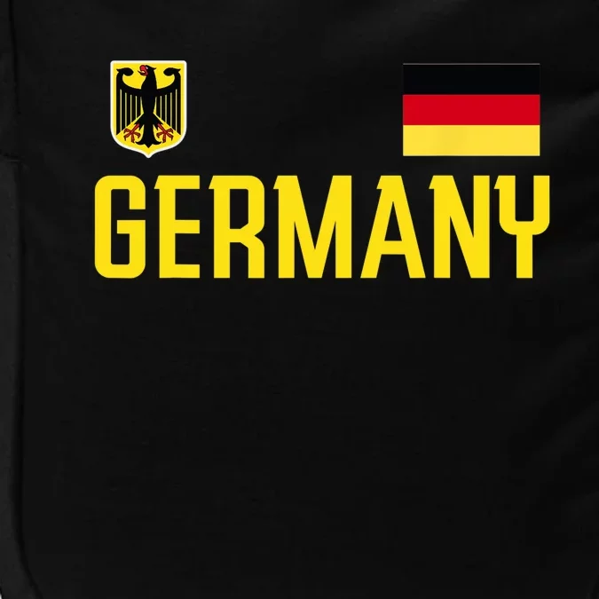 Germany Flag Deutschland Football Soccer Fan Impact Tech Backpack