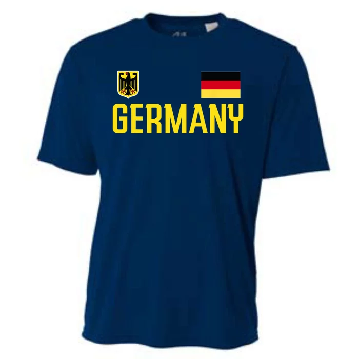 Germany Flag Deutschland Football Soccer Fan Cooling Performance Crew T-Shirt