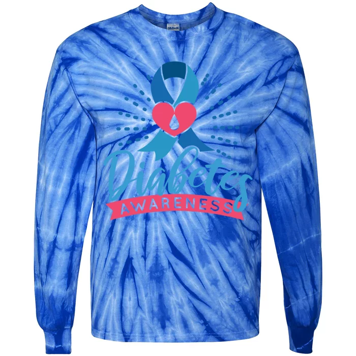 Gifts For Diabetics Diabetes Awareness Great Gift Tie-Dye Long Sleeve Shirt