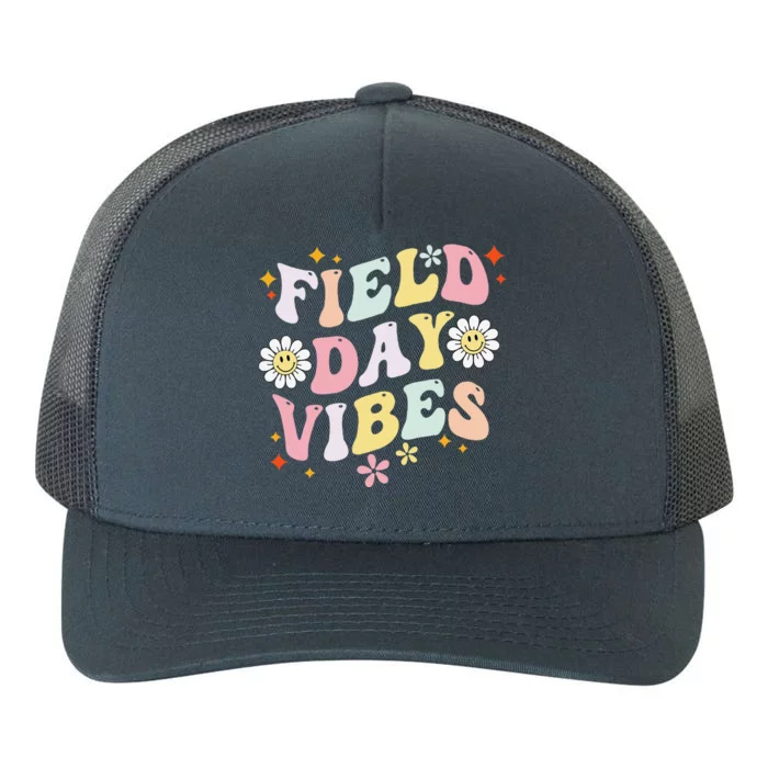 Groovy Field Day 2024 Funny Field Day Vibes Teacher Yupoong Adult 5-Panel Trucker Hat