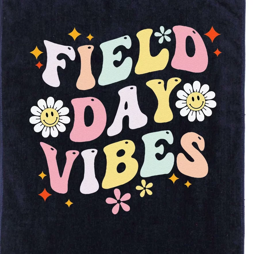 Groovy Field Day 2024 Funny Field Day Vibes Teacher Platinum Collection Golf Towel