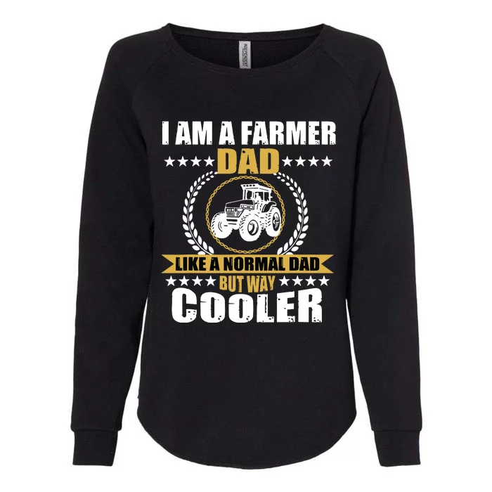 Great Farmer Dad Gift Tractor Farm Father Arable Farming Men Womens California Wash Sweatshirt