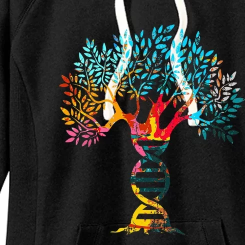 Genealogist Family DNA Lineage Researcher Genealogy Tree Women's Fleece Hoodie