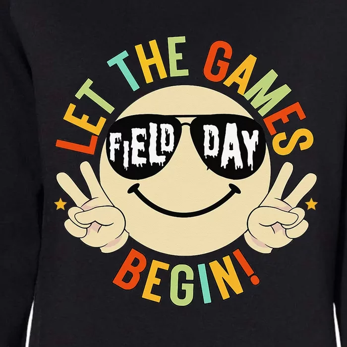 Groovy Field Day Games Funny Field Day Squad Teachers Womens California Wash Sweatshirt