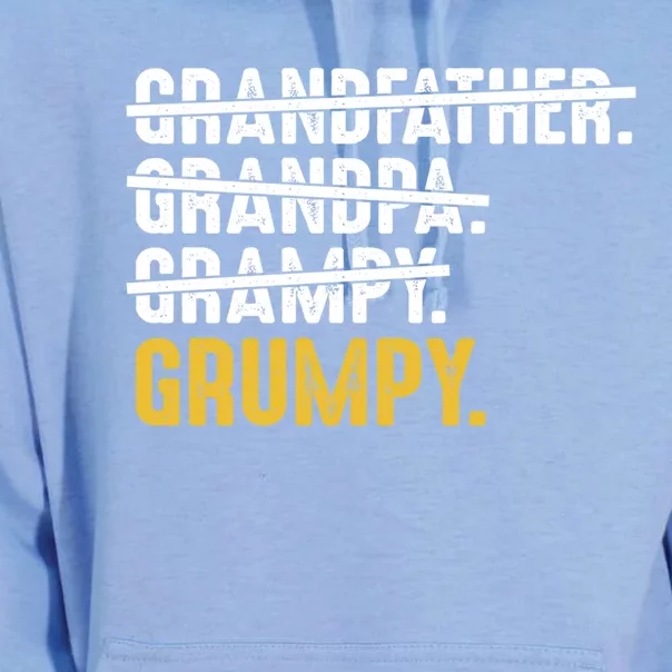 Grumpy FatherS Day Grandfather Grandpa Grampy Grumpy Funny Gift Unisex Surf Hoodie