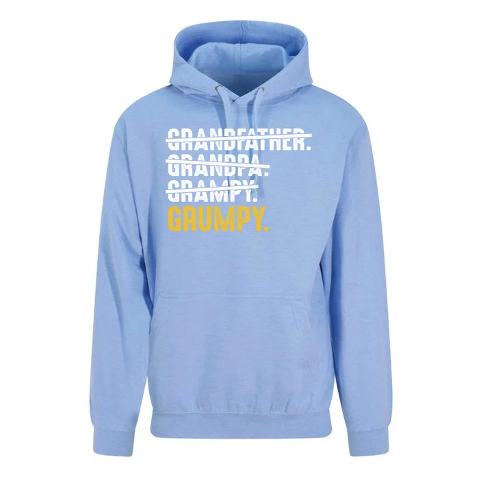 Grumpy FatherS Day Grandfather Grandpa Grampy Grumpy Funny Gift Unisex Surf Hoodie