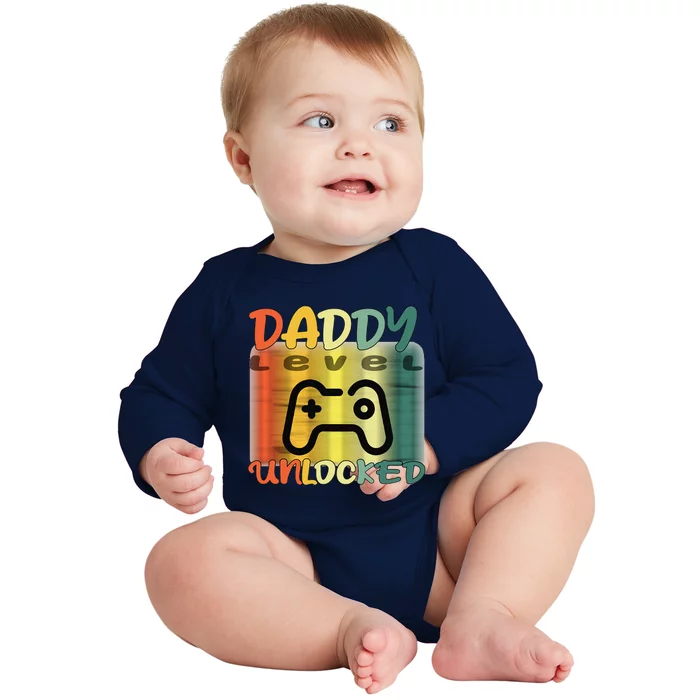 Game Fathers Day Gamer Daddy Daddy Gaming Dad Gaming Baby Long Sleeve Bodysuit