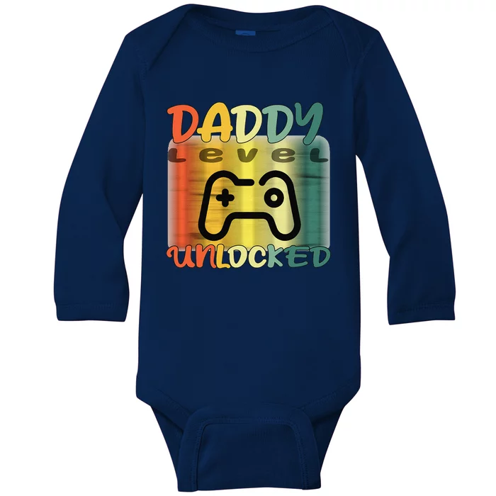 Game Fathers Day Gamer Daddy Daddy Gaming Dad Gaming Baby Long Sleeve Bodysuit