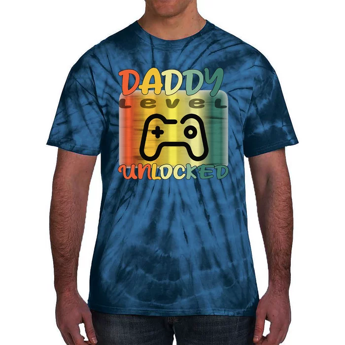 Game Fathers Day Gamer Daddy Daddy Gaming Dad Gaming Tie-Dye T-Shirt