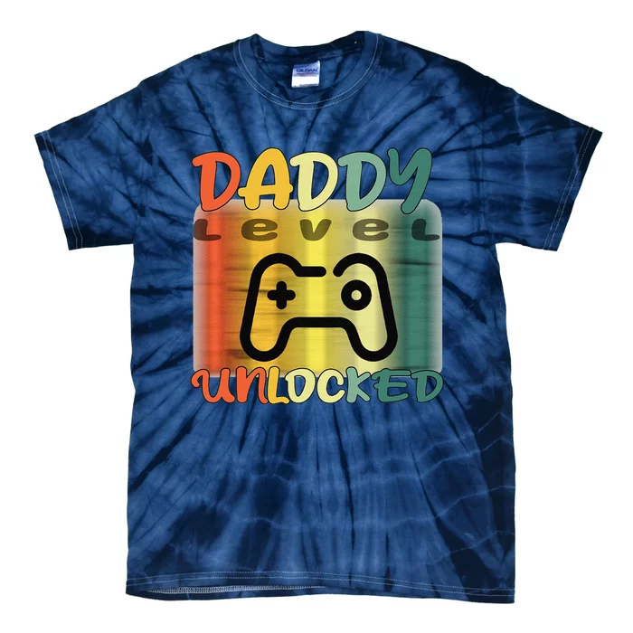 Game Fathers Day Gamer Daddy Daddy Gaming Dad Gaming Tie-Dye T-Shirt