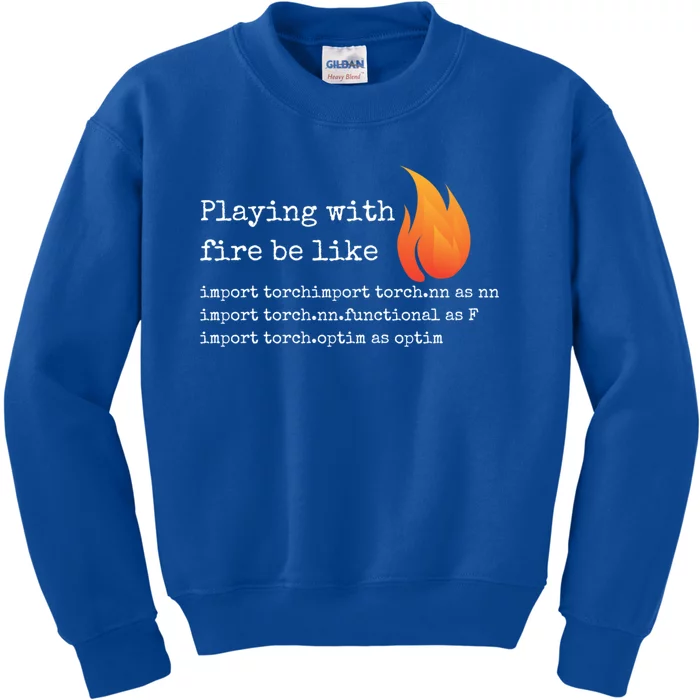 Gift For Deep Learning With Pytorch And Python Programmers Funny Gift Kids Sweatshirt