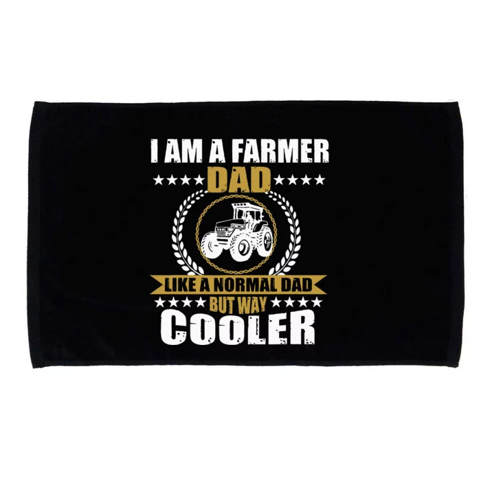 Great Farmer Dad Gift Tractor Farm Father Arable Farming Microfiber Hand Towel