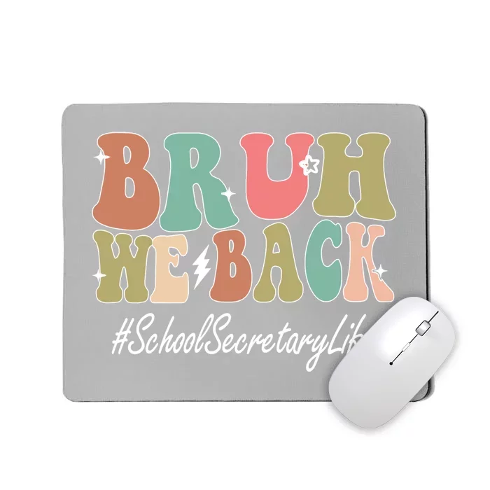 Groovy First Day Of School School Secretary Gift Mousepad