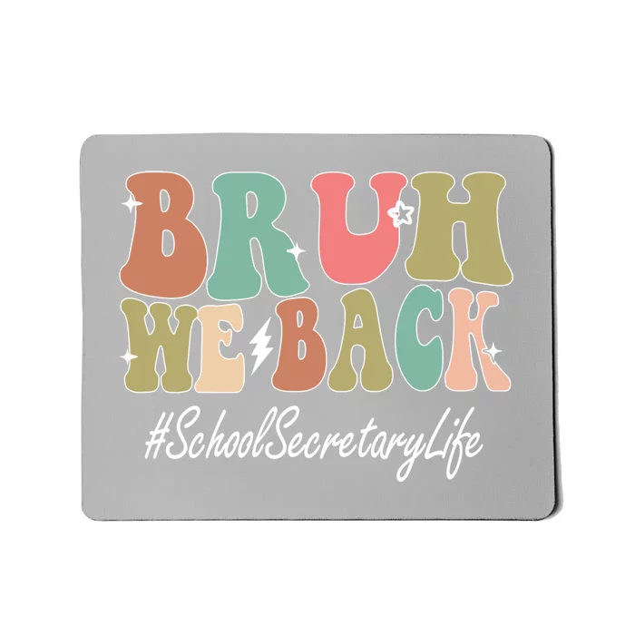 Groovy First Day Of School School Secretary Gift Mousepad