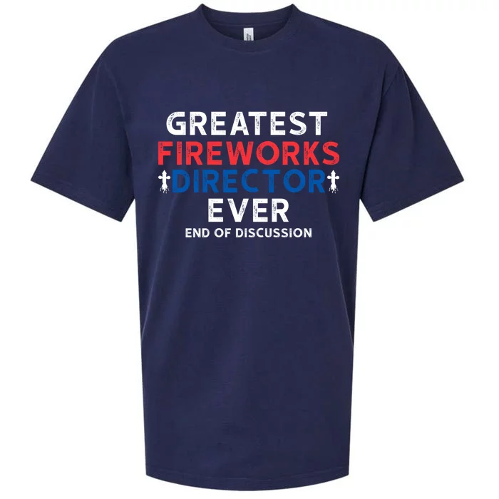 Greatest Fireworks Director Firework Director Gift Sueded Cloud Jersey T-Shirt