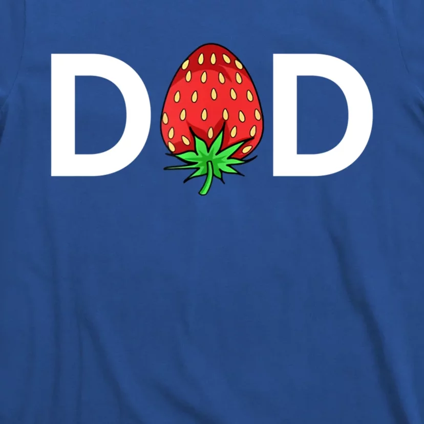 Gift For Dad Cute Strawberry Dad Gift T-Shirt