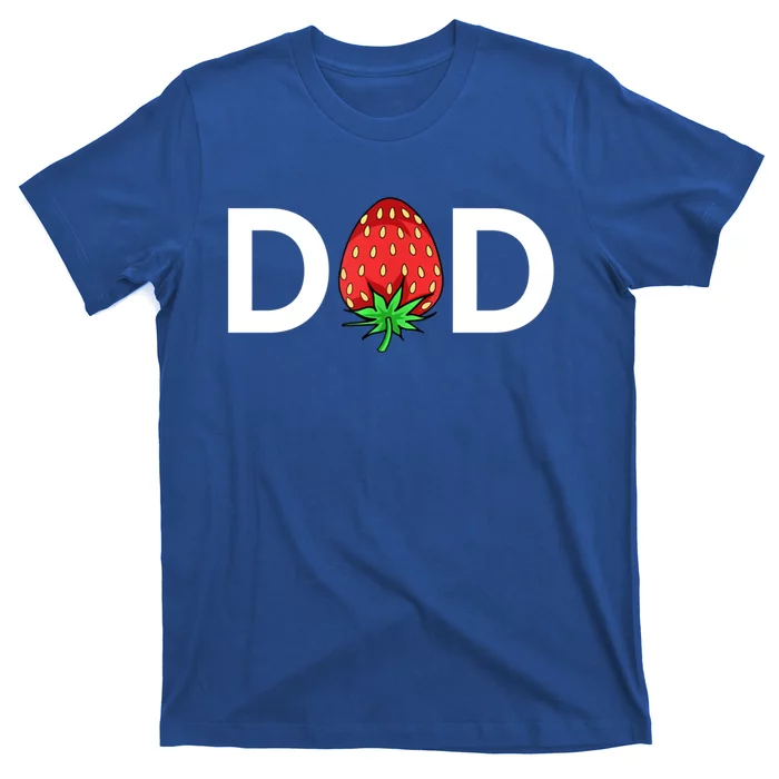 Gift For Dad Cute Strawberry Dad Gift T-Shirt