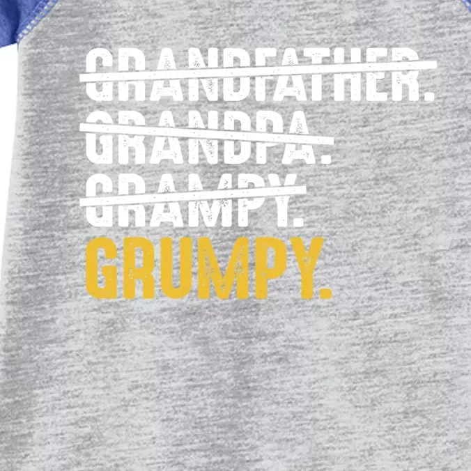 Grumpy FatherS Day Grandfather Grandpa Grampy Grumpy Meaningful Gift Infant Baby Jersey Bodysuit