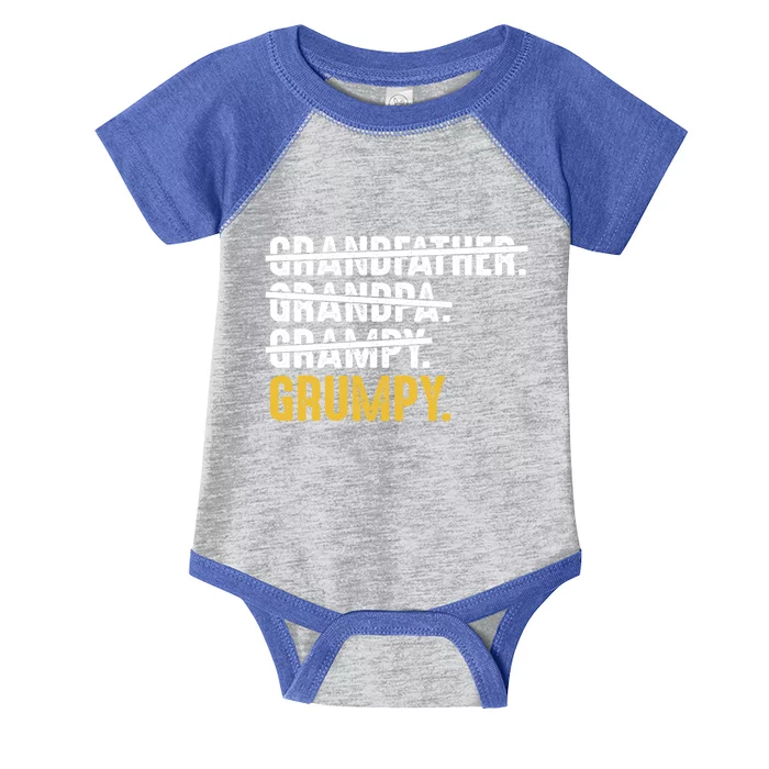 Grumpy FatherS Day Grandfather Grandpa Grampy Grumpy Meaningful Gift Infant Baby Jersey Bodysuit