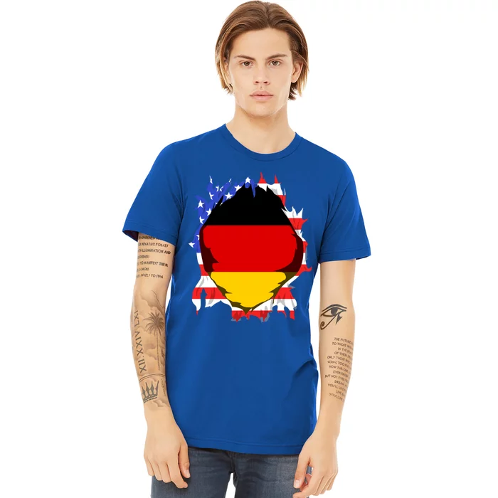 Ger Flag Deutschland Heritage Pride Gery Oktoberfest Gift Premium T-Shirt