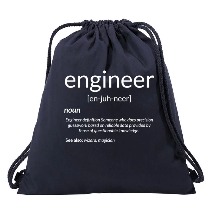 Gift For Engineer College Major Engineer Definition Gift Drawstring Bag