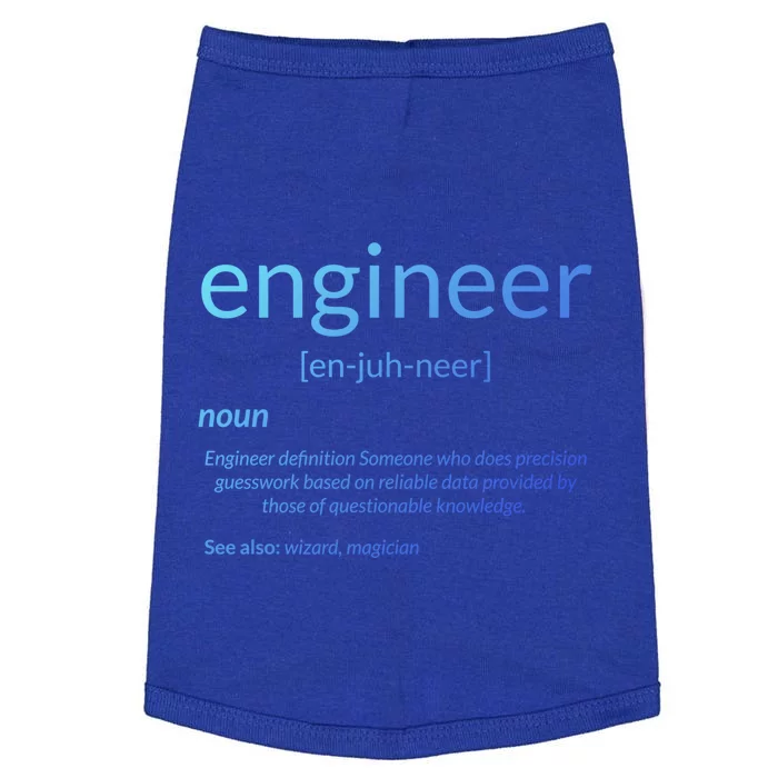 Gift For Engineer College Major Engineer Definition Gift Doggie Tank