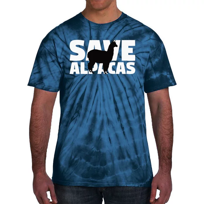 Gift for Extinction Endangered Animal Activist Save Alpacas Tie-Dye T-Shirt