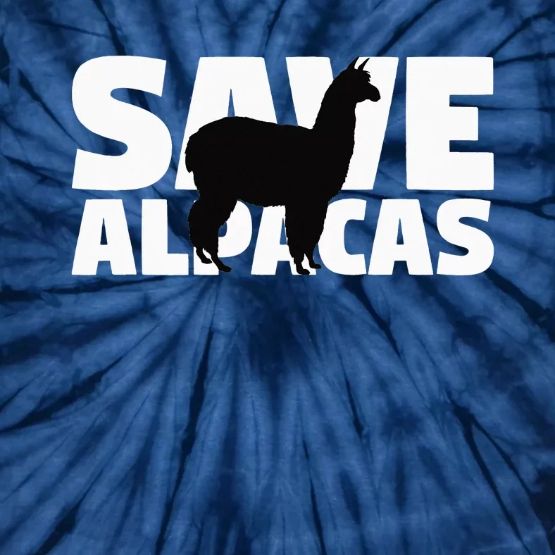 Gift for Extinction Endangered Animal Activist Save Alpacas Tie-Dye T-Shirt